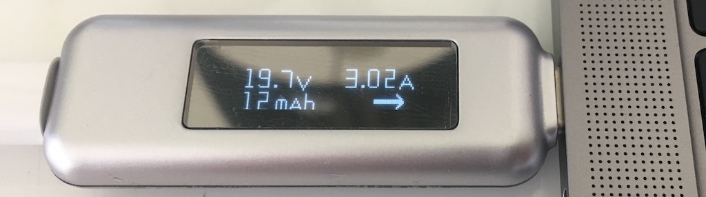 Macbook Pro charging with 61W charger